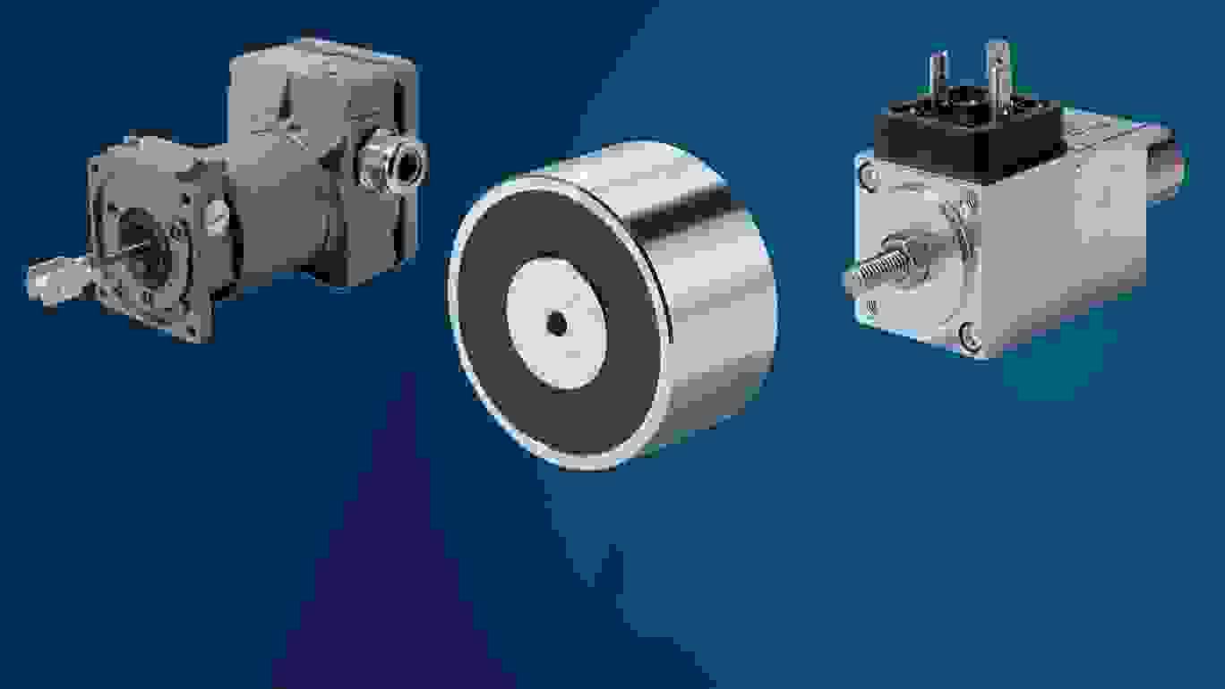 Solenoider på blå baggrund