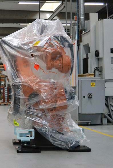 Kuka QRS-robot klar til installation hos BJ-Gear A/S