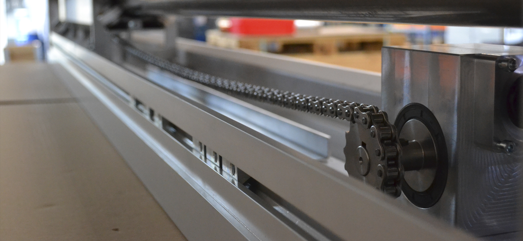 Rustfri keglehjulsgear i brug på maskine