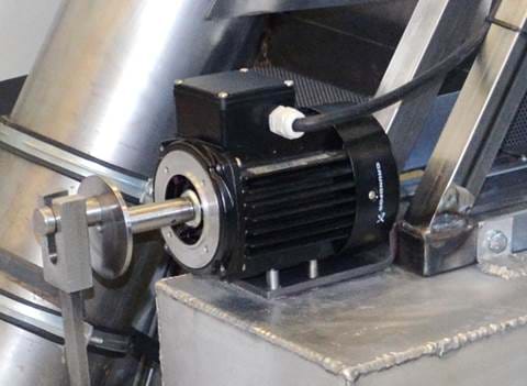 Nærbillede af Hydro-Mec snekkegear på maskine