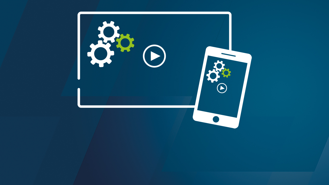  Guider og tutorials på enheder animation på blå baggrund