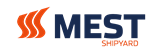 Mest blue shipyard logo